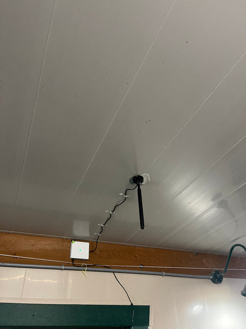 BTR Gateway installed in a barn ceiling
