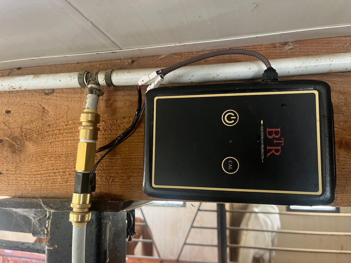 BTR Node installed on a stall water line